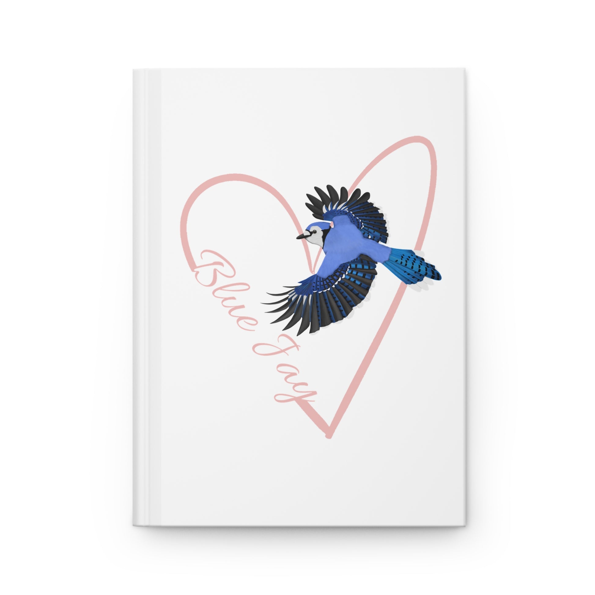 Blue Jay Bird Hardcover Journal 150 Pages A5 with Heart for Bird Lovers & Birdwatchers