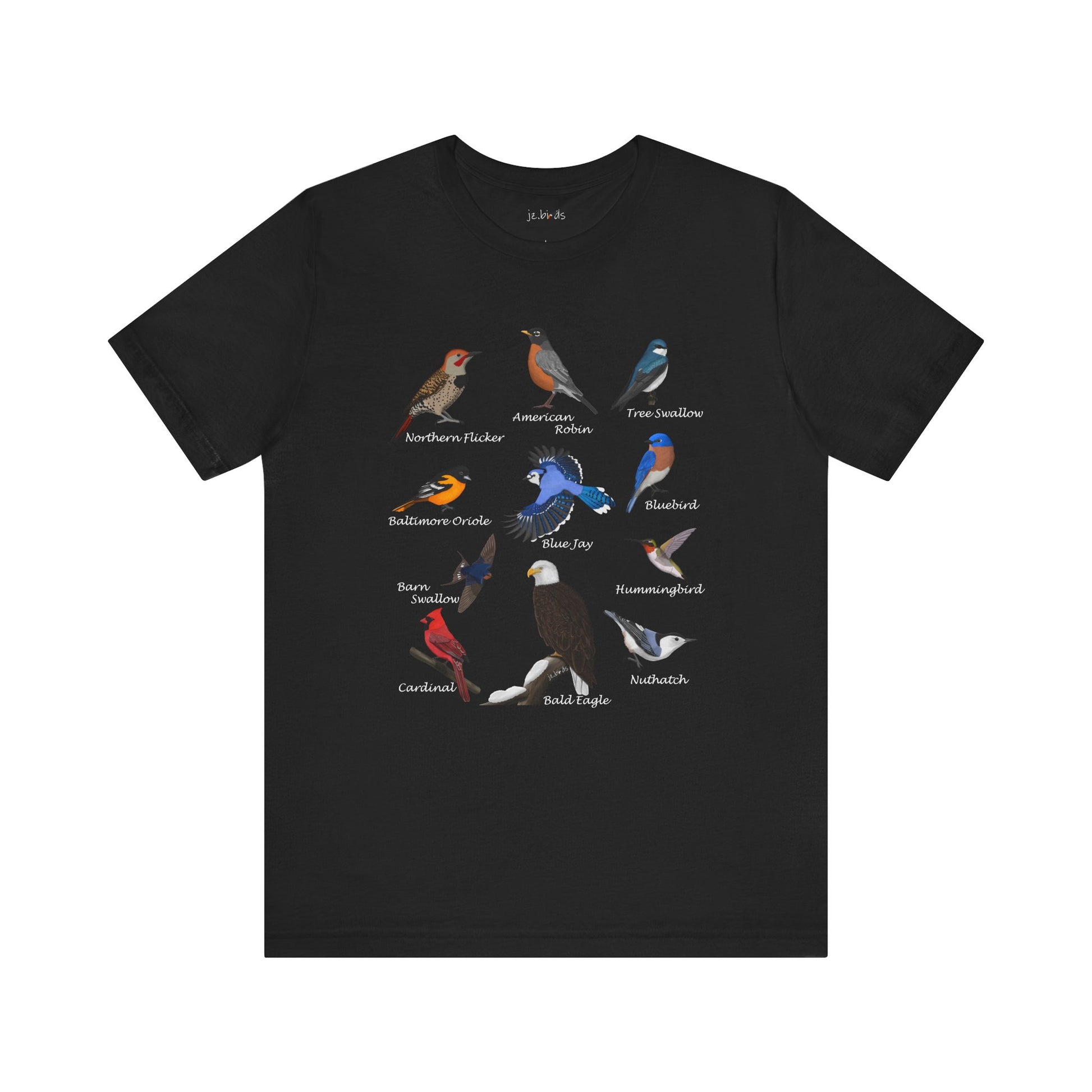 Blue Jay Cardinal Hummingbird Robin Bald Eagle Birding & Birdwatching Bird T-Shirt