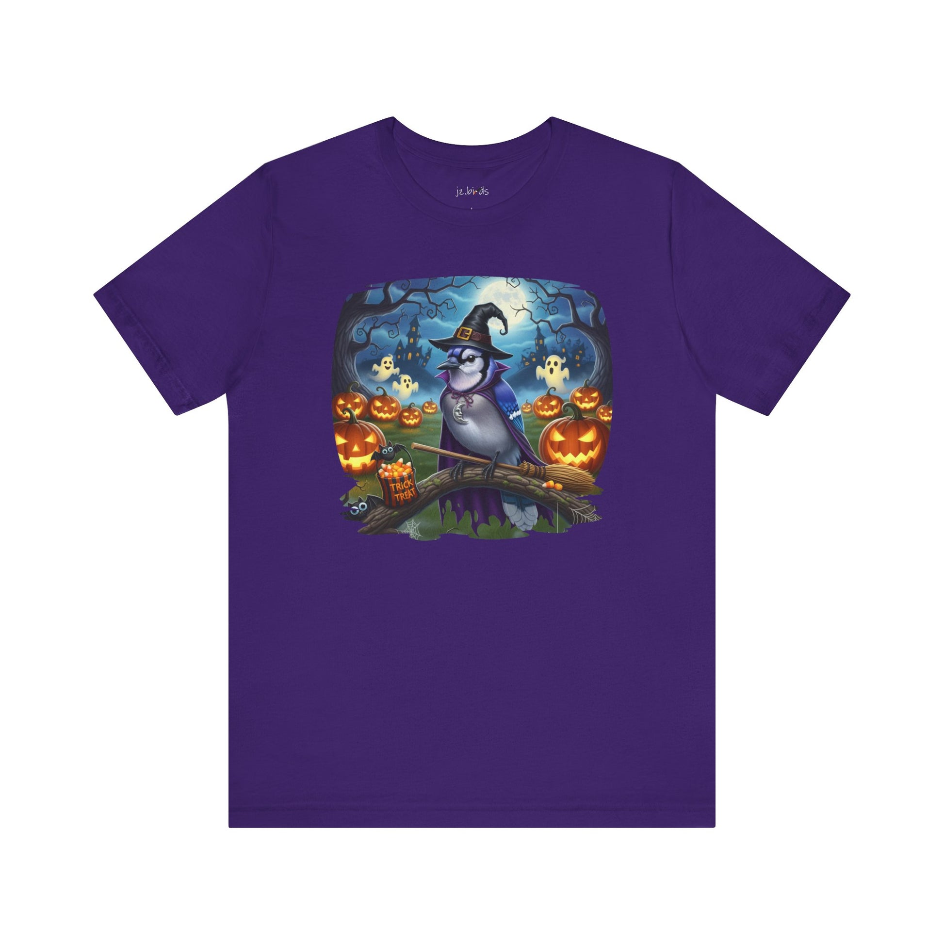 Blue Jay Halloween Bird T-Shirt - Spooky Halloween Costume for Bird Lovers