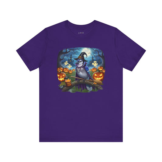 Blue Jay Halloween Bird T-Shirt - Spooky Halloween Costume for Bird Lovers