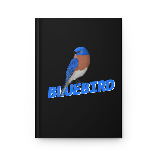 Bluebird Bird Hardcover Journal 150 Pages A5 for Bird Lovers & Bird Watchers