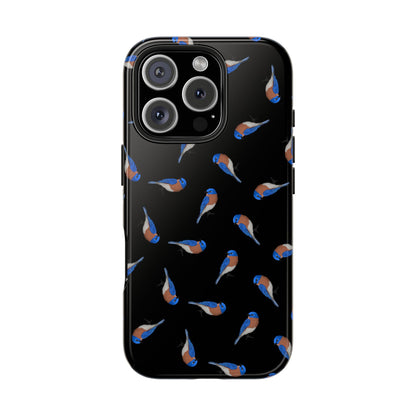 Bluebird iPhone Case Black – Premium Tough Phone Cover for Bird Lovers