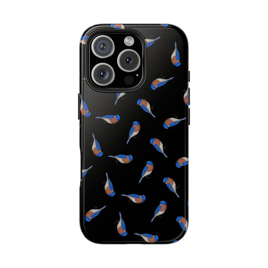 Bluebird iPhone Case Black – Premium Tough Phone Cover for Bird Lovers