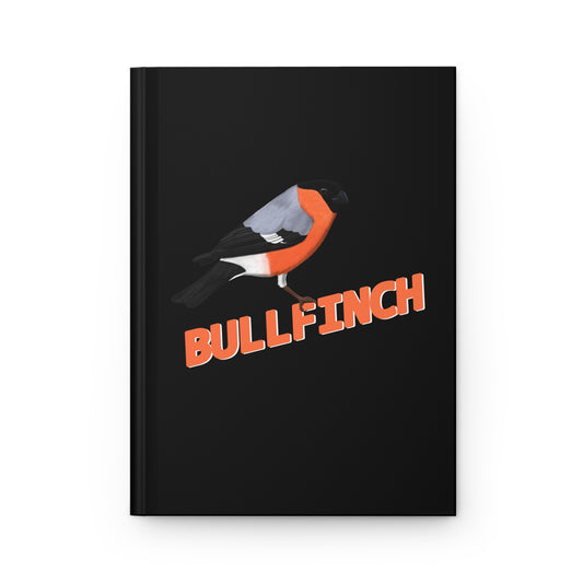 Bullfinch Bird Hardcover Journal 150 Pages A5 for Bird Lovers & Bird Watchers