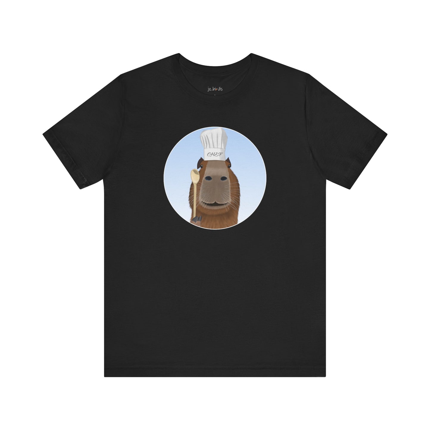 Capybara with Chef Hat and Wooden Spoon Funny Kitchen T-Shirt