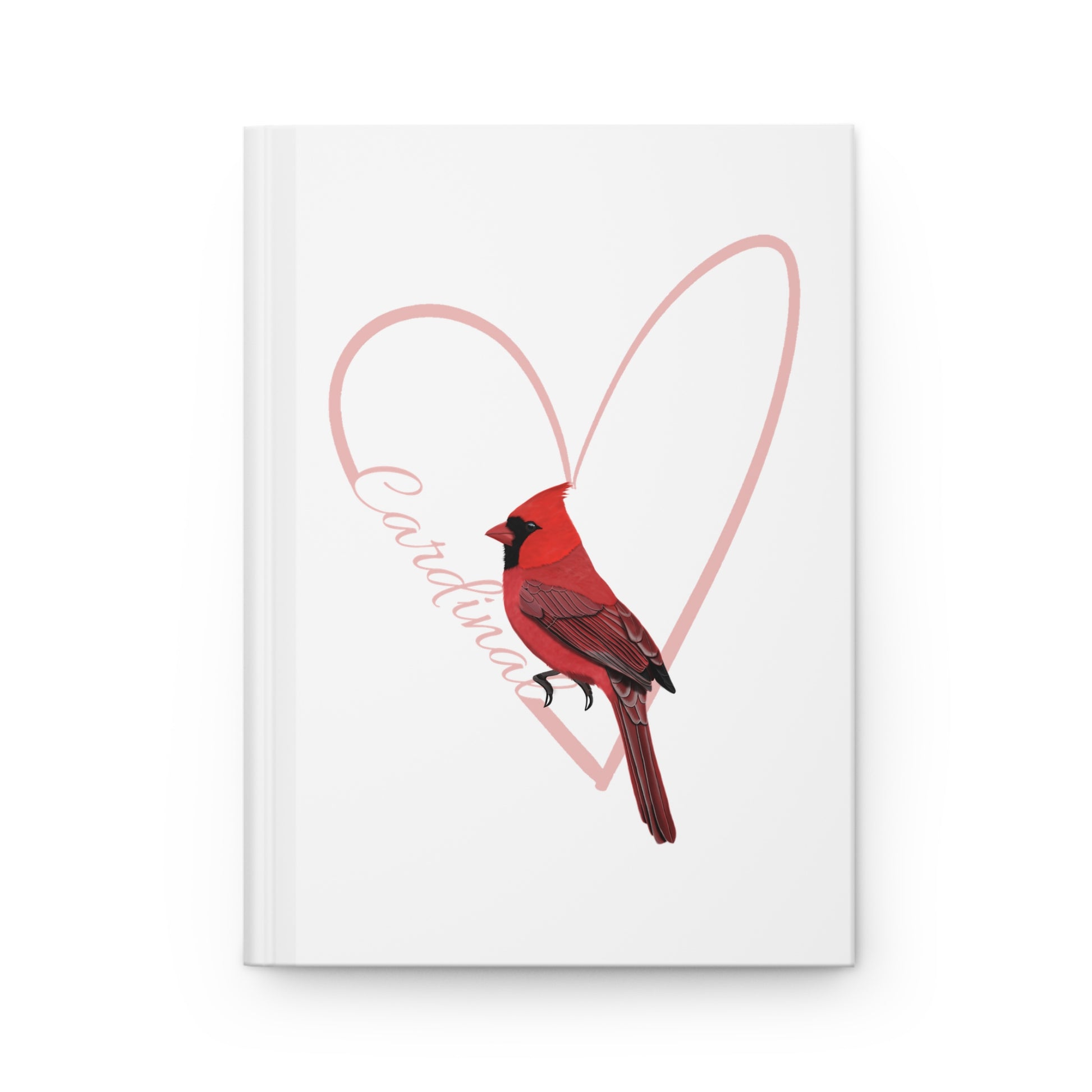 Cardinal Bird Hardcover Journal 150 Pages A5 with Heart for Bird Lovers & Birdwatchers
