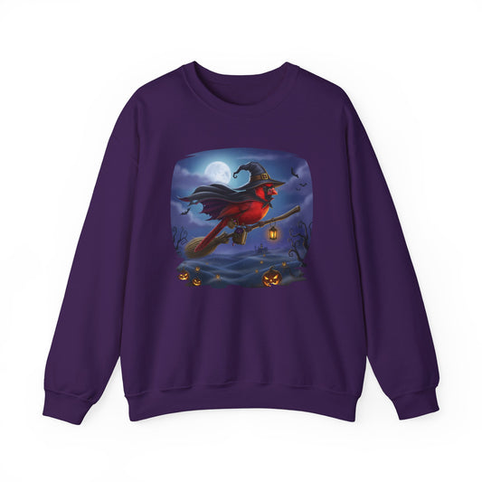 Cardinal Halloween Bird Sweatshirt - Spooky Halloween Costume for Bird Lovers