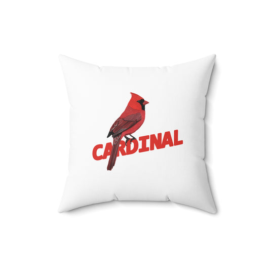 Cardinal Throw Pillow for Bird Lovers & Bird Watchers