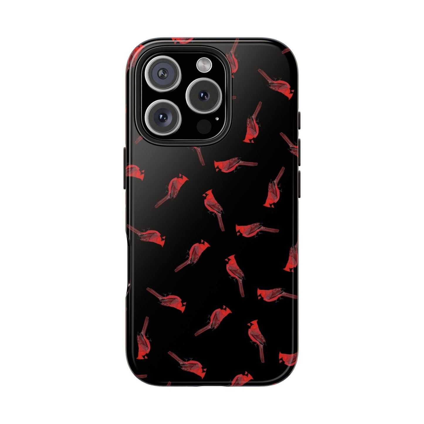 Cardinal iPhone Case Black – Premium Tough Phone Cover for Bird Lovers