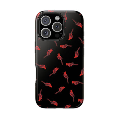 Cardinal iPhone Case Black – Premium Tough Phone Cover for Bird Lovers