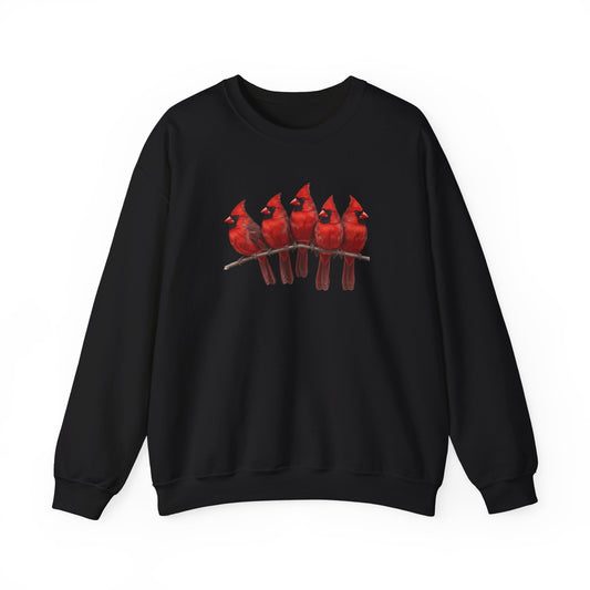 Cardinals Sweatshirt | Bird Watcher Crewneck | Unisex Songbird Gift for Bird Lovers