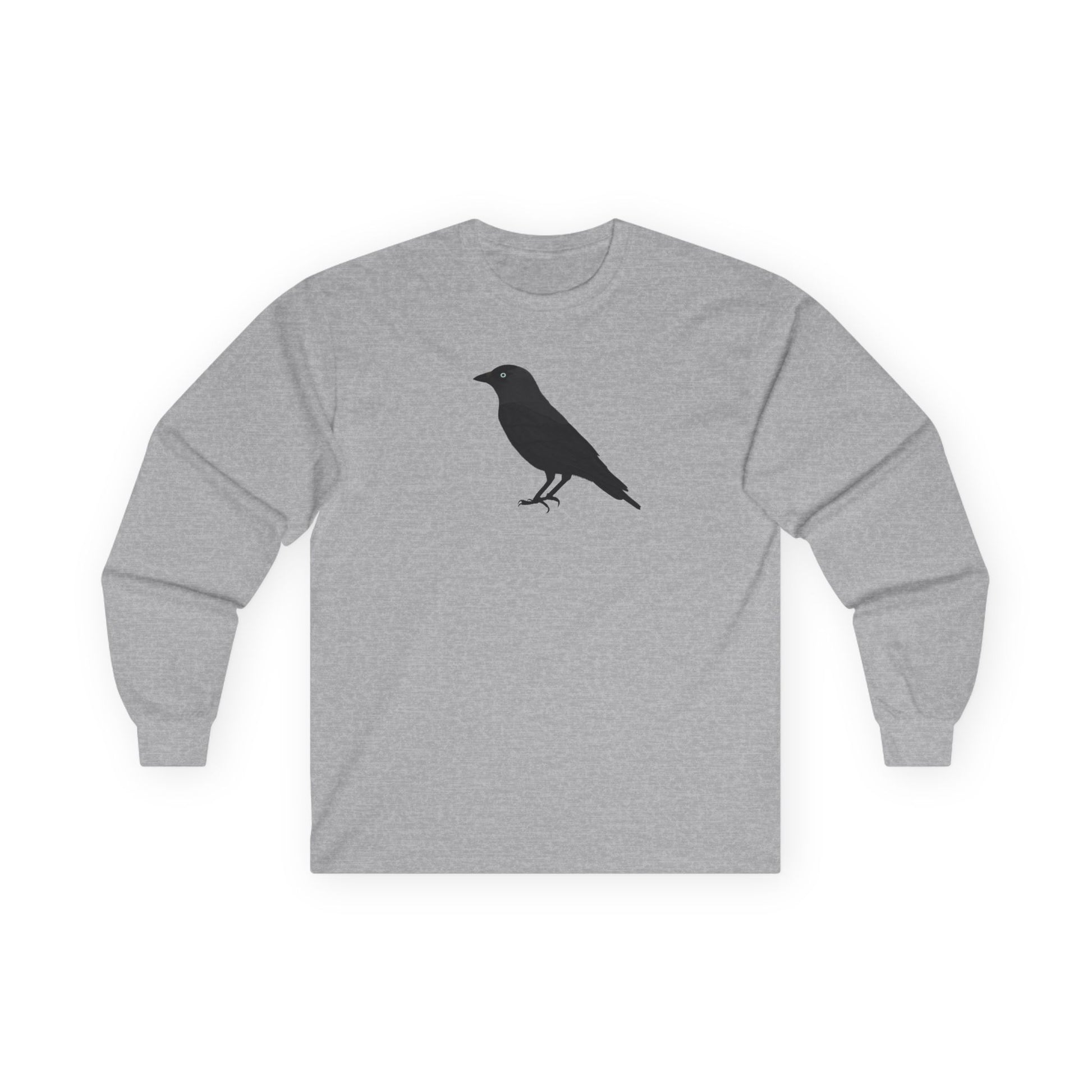Crow Birding & Birdwatching Bird Cotton Long Sleeve T-Shirt