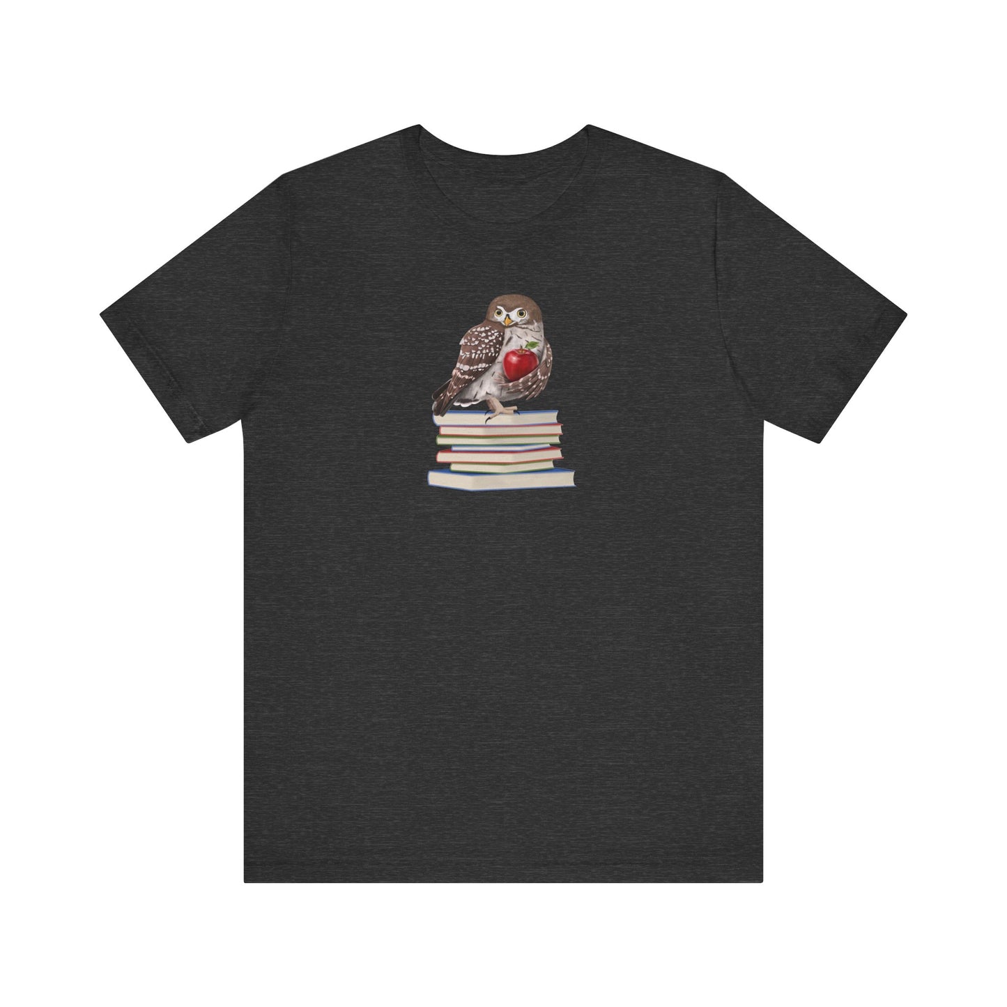 Cute Owl on Books Teacher Shirt – Back to School Apple Aesthetic