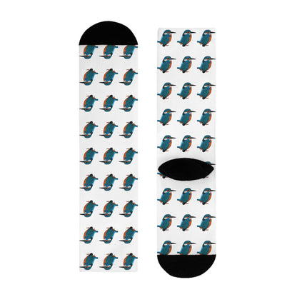Eisvogel Vogel Socken für Vogelfreunde & Vogelbeobachter Weiß