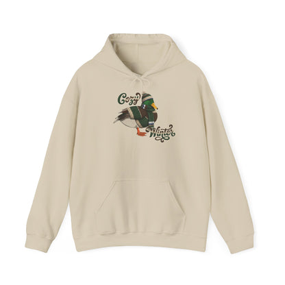 Ente mit Strickmütze Cozy Winter Hoodie - Vogel Kapuzenpullover für Vogelbeobachter & Naturliebhaber mit Vogelmotiv