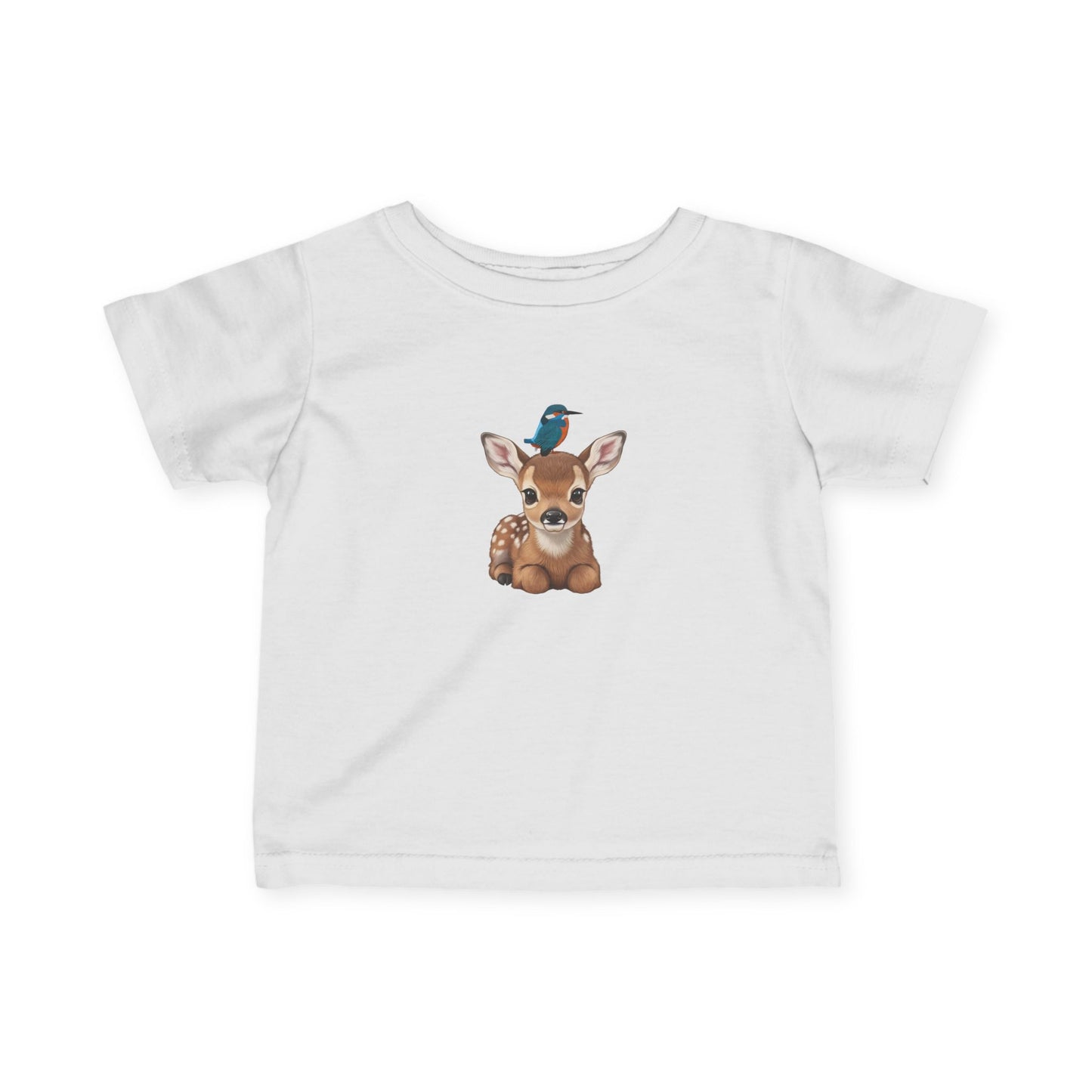 Fawn Baby & Toddler T-Shirt with Kingfisher Bird