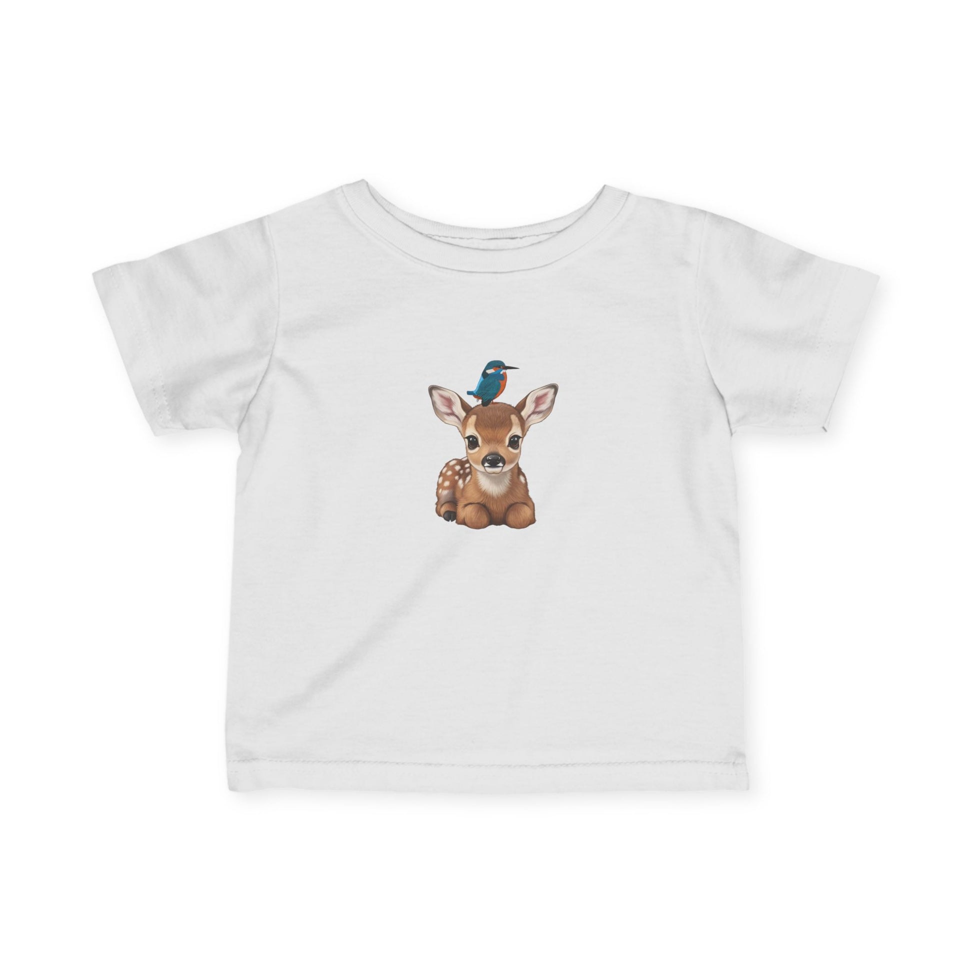 Fawn Baby & Toddler T-Shirt with Kingfisher Bird