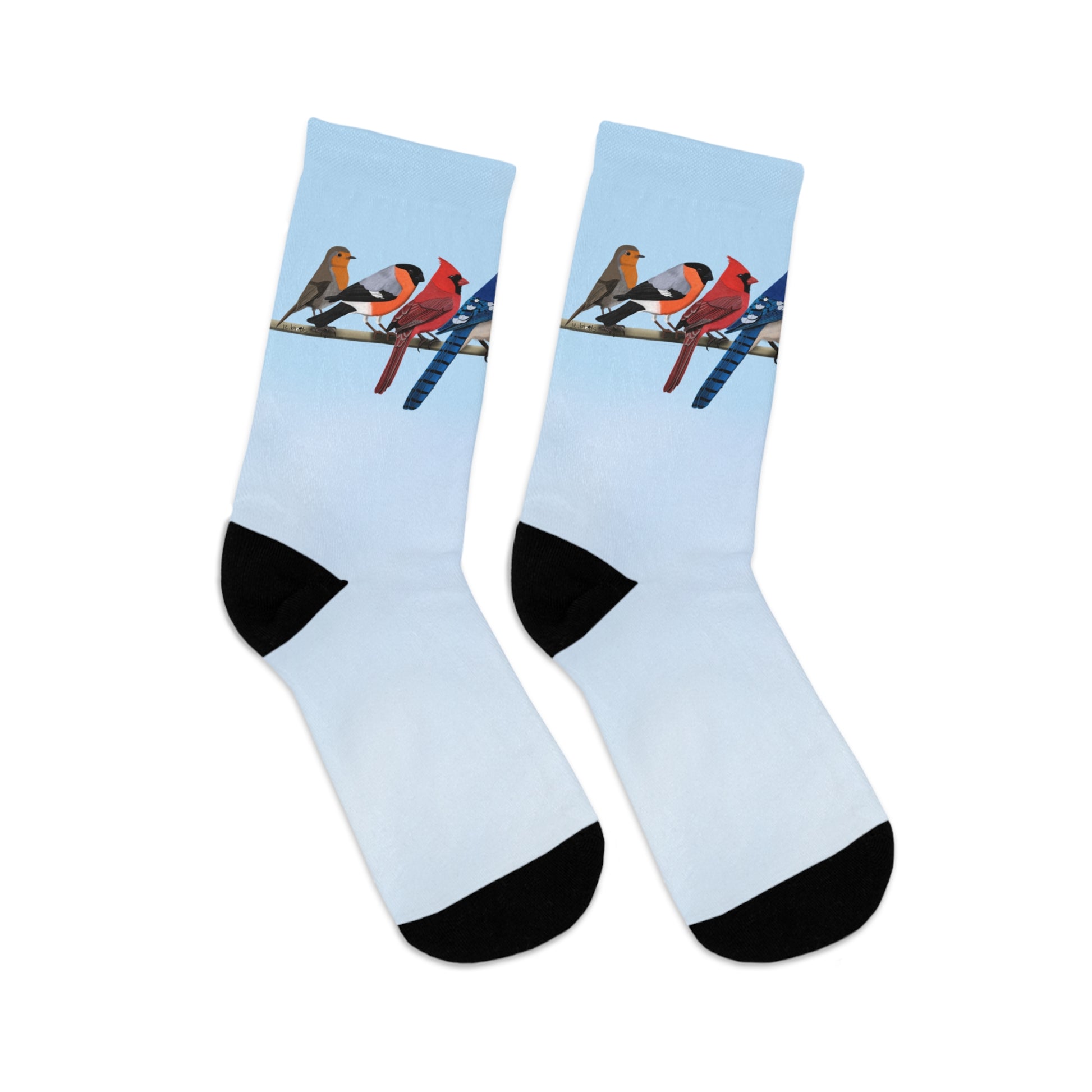 Garden Birds Blue Jay Cardinal Bullfinch Birding & Birdwatching Bird Socks Blue