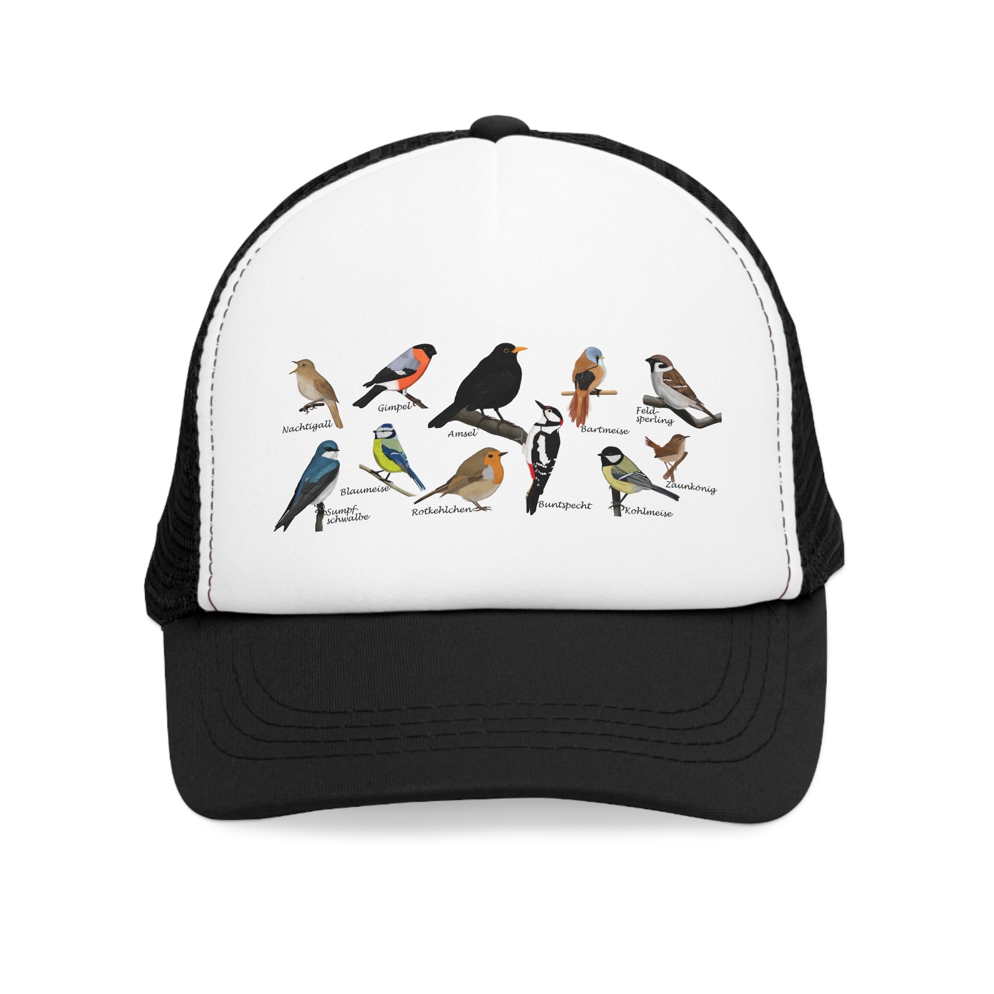 Gartenvögel Amsel Rotkehlchen Blaumeise Zaunkönig Vogel Kappe Für Vogelfreunde und Vogelbeobachter