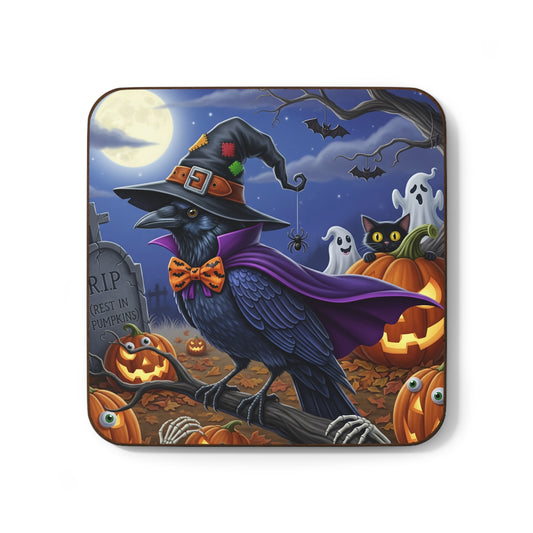 Halloween Bird Coasters | Raven & Cat Funny Design Coasters