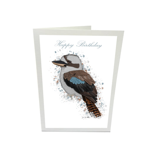 Kookaburra Bird Happy Birthday Greeting Card