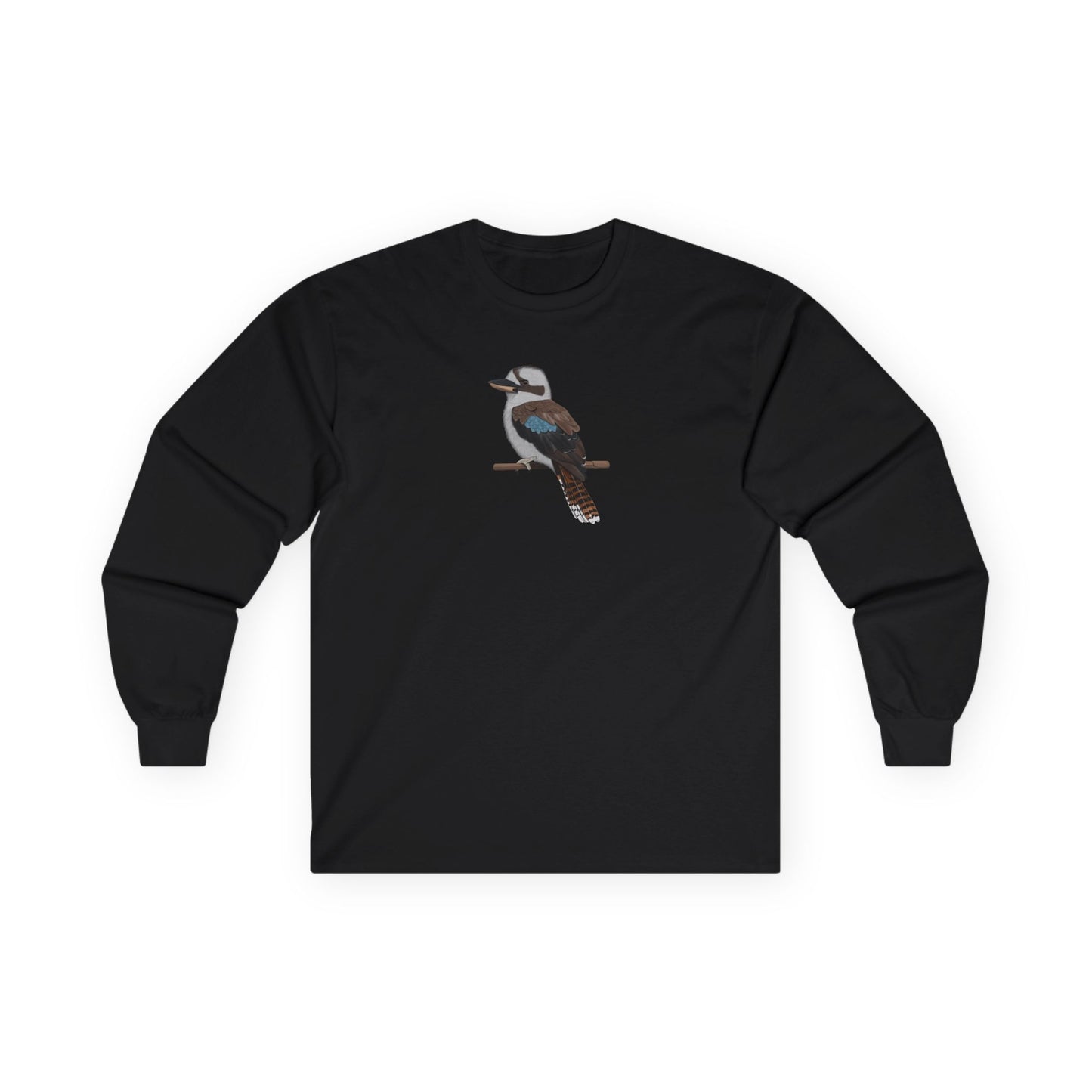 Kookaburra Birding & Birdwatching Bird Cotton Long Sleeve T-Shirt