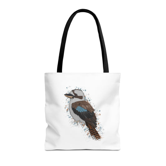 Kookaburra Tragetasche 40x40cm Vogel Tasche Weiß für Vogelbeobachter