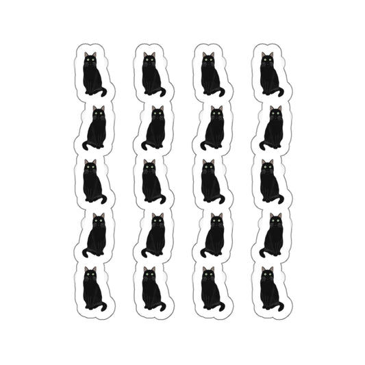 Little Black Cats Cat Lover Sticker