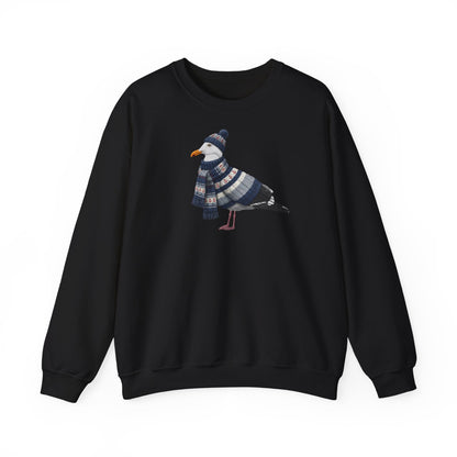 Möwe in Strick Weihnachts-Sweatshirt | Unisex Vogel Sweater für Vogelfreunde & Vogelbeobachter