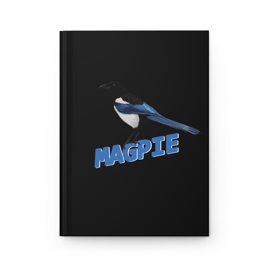 Magpie Bird Hardcover Journal 150 Pages A5 for Bird Lovers & Bird Watchers