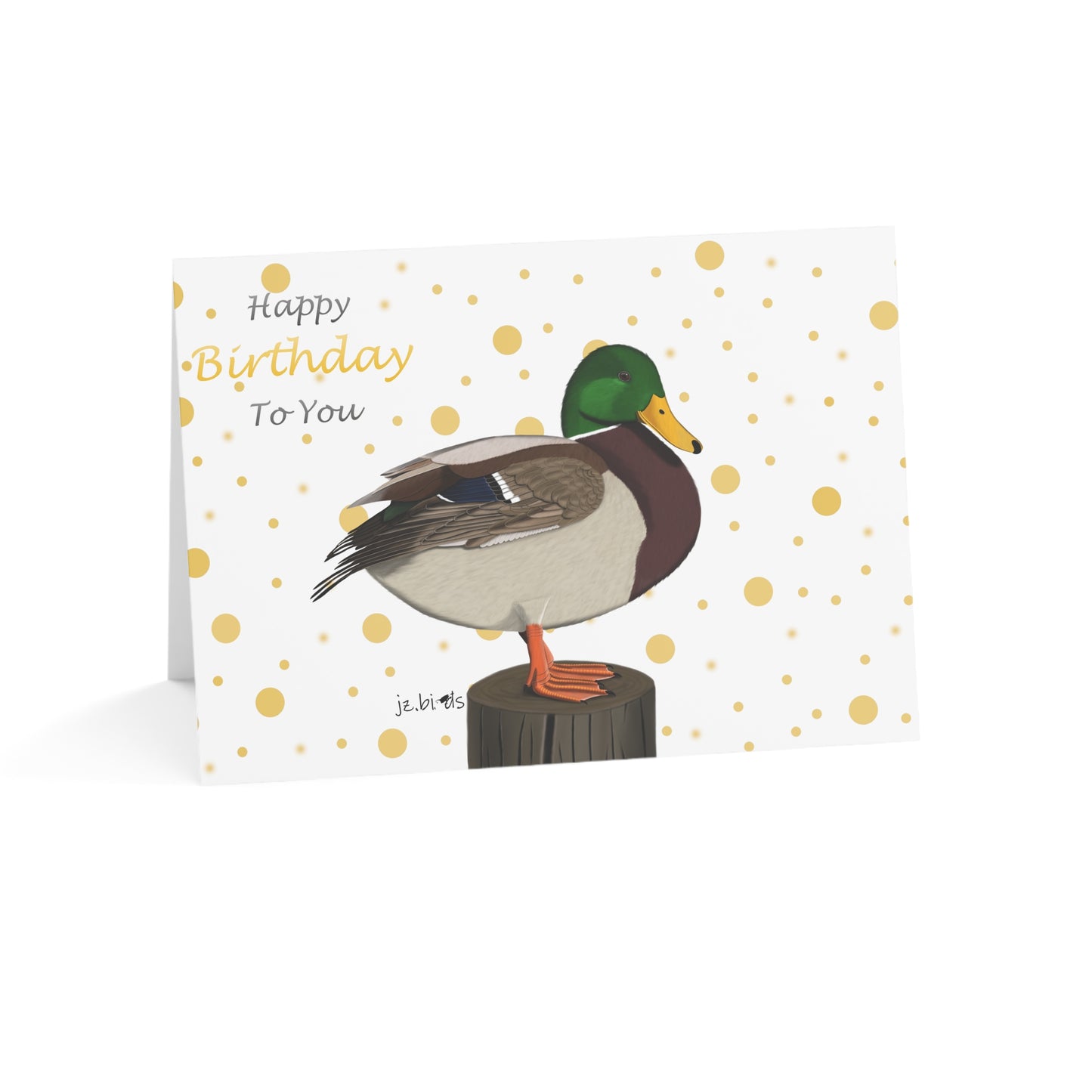 Mallard Birthday Card – Premium Matte Bird Greeting Card