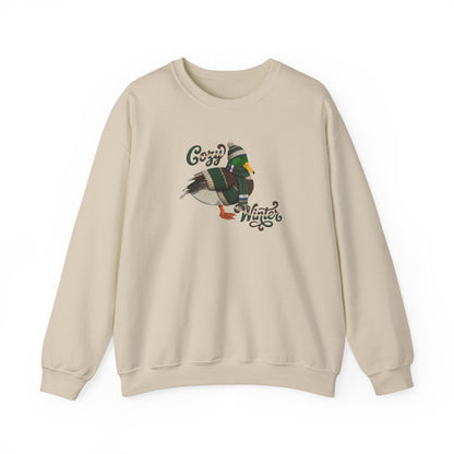 Mallard Cozy Winter Sweatshirt | Bird Watcher Crewneck | Unisex Songbirds Wearing Knit Gift for Bird Lovers