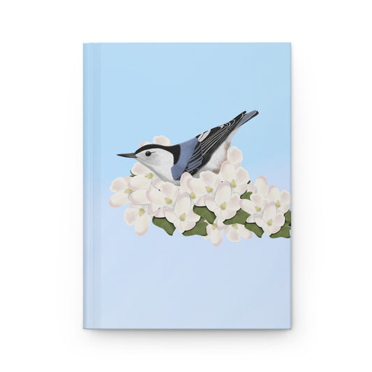 Nuthatch Bird Hardcover Journal 150 Pages
