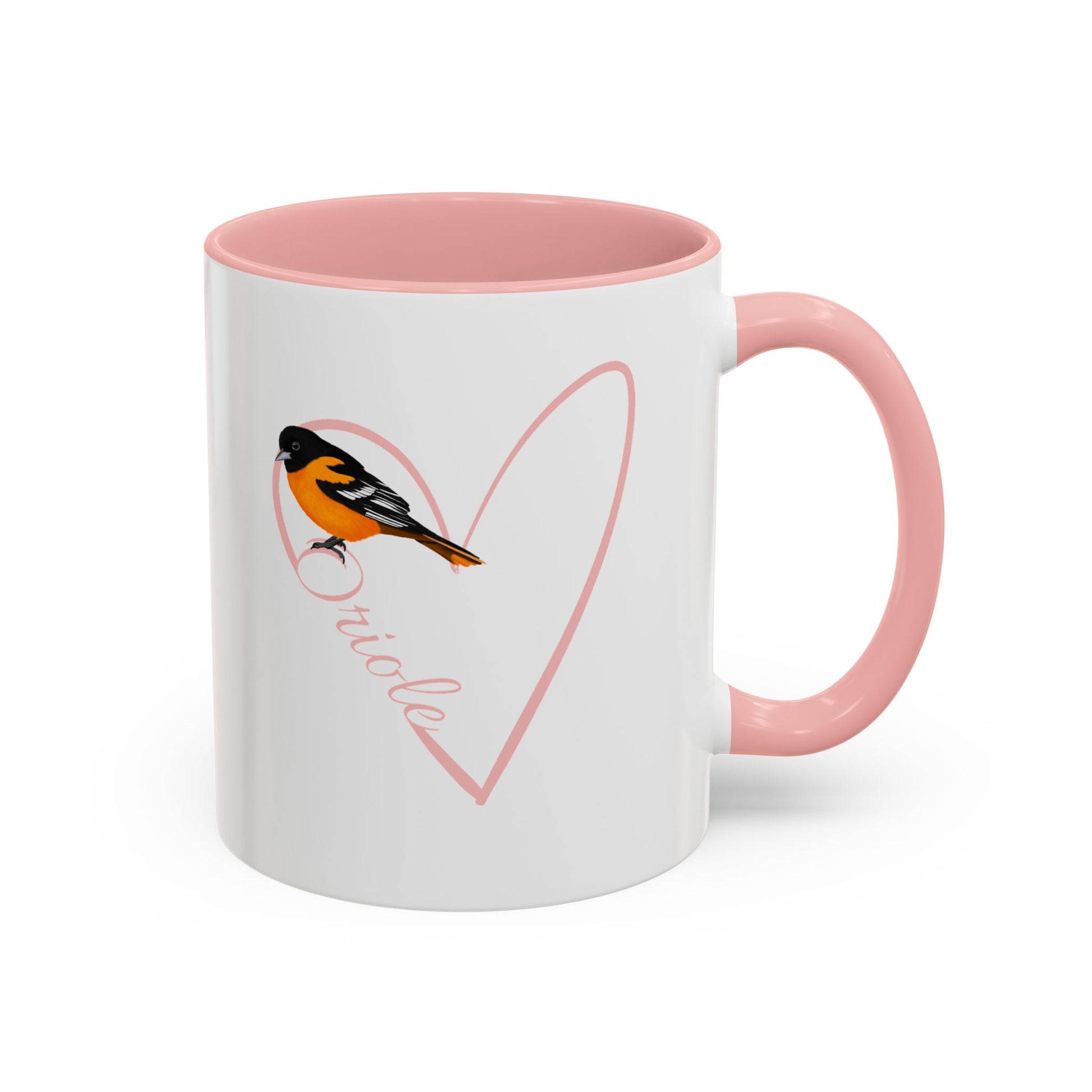 Oriole Mug Bird with Heart for Bird Lovers