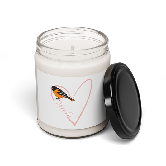 Oriole Scented Soy Candle Bird with Heart 9oz