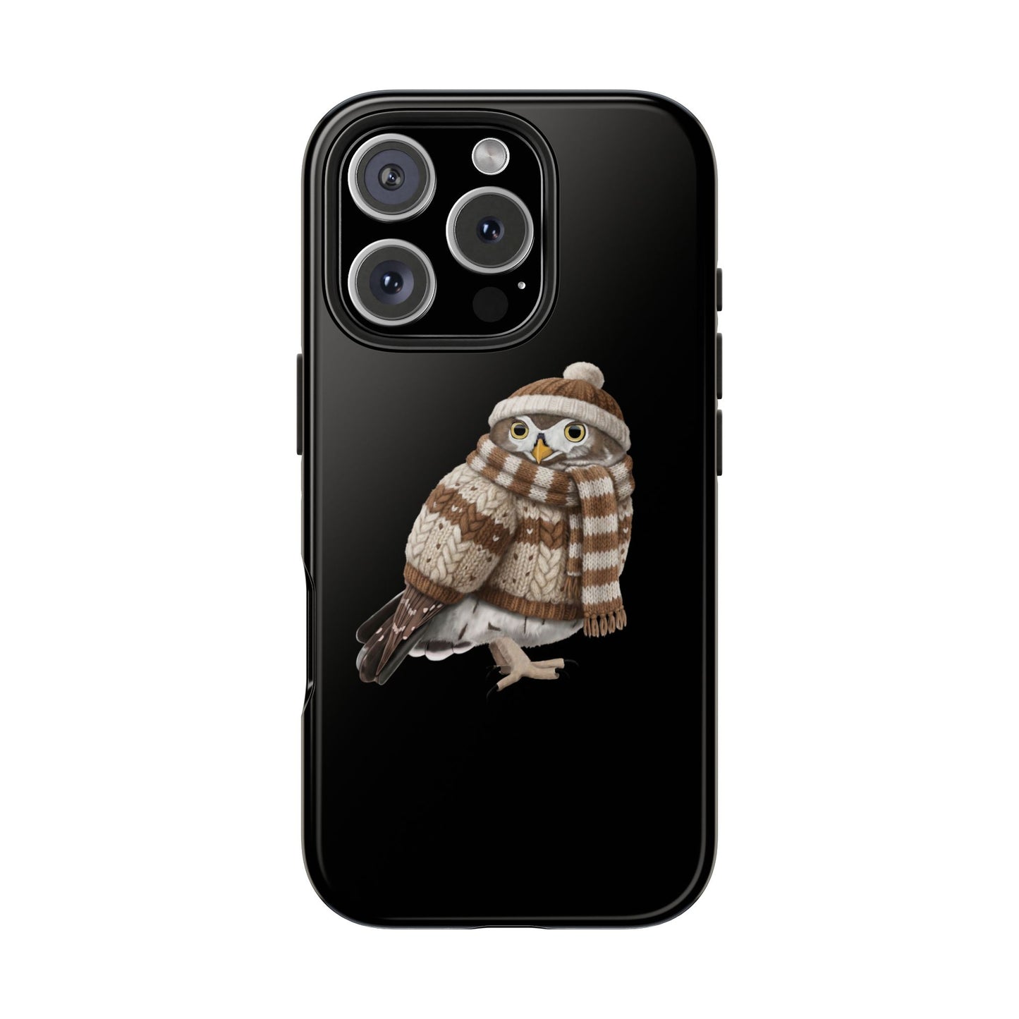 Owl Dual-Layer iPhone Case with Bird Art – The Perfect Gift for Ornithologists & Bird Lovers