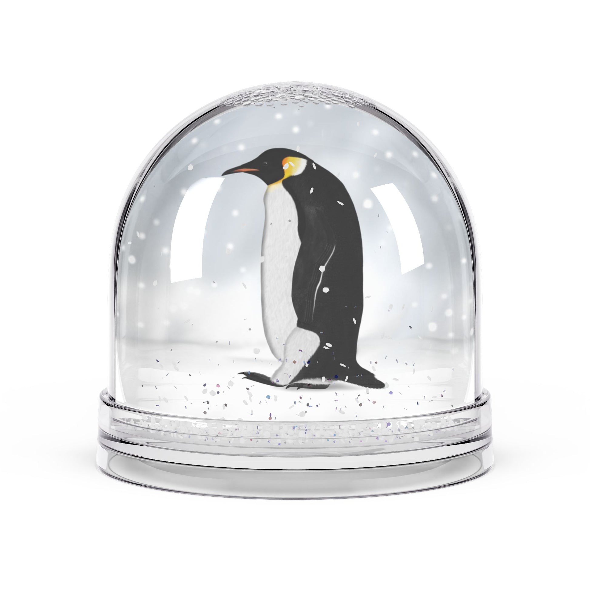 Penguin Bird Snow Globe | Double-Sided Christmas Gift for Bird Lovers