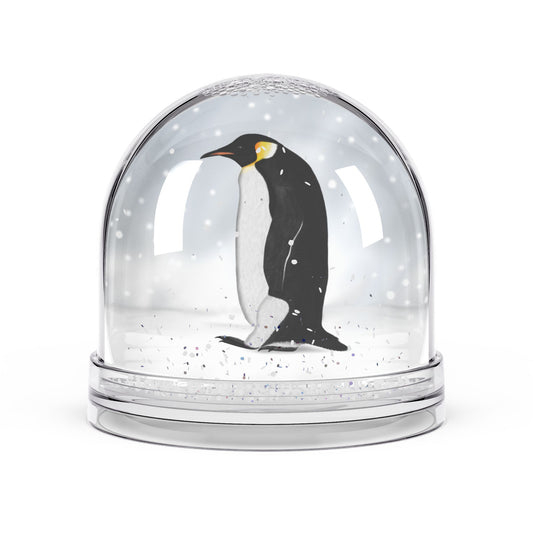 Penguin Bird Snow Globe | Double-Sided Christmas Gift for Bird Lovers