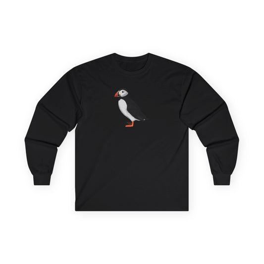 Puffin Birding & Birdwatching Bird Cotton Long Sleeve T-Shirt