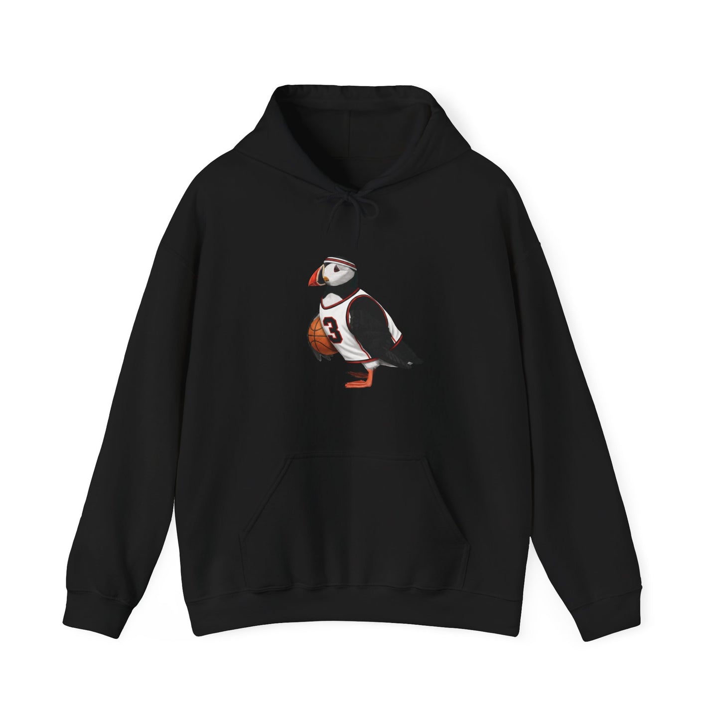 Puffin Funny Basketball Bird Hoodie – Unique Hoops Fan Gift – Soft, Unisex Jumper for Players