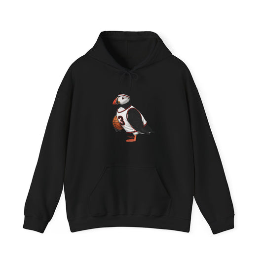 Puffin Funny Basketball Bird Hoodie – Unique Hoops Fan Gift – Soft, Unisex Jumper for Players