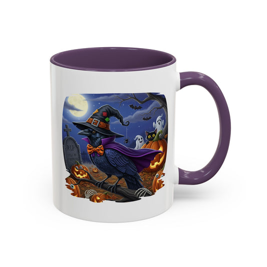 Raven Crow Halloween Bird Mug - Perfect Bird Lover Gift for Spooky Season