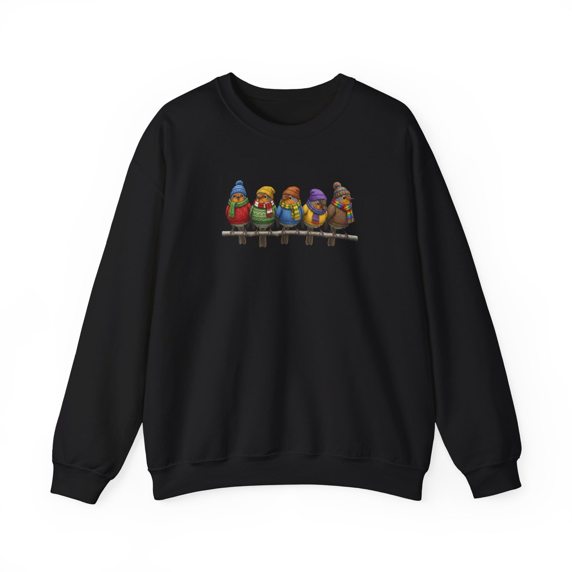 Robin Sweatshirt | Bird Watcher Crewneck | Unisex Songbirds Wearing Knit Gift for Bird Lovers