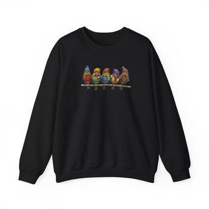 Robin Sweatshirt | Bird Watcher Crewneck | Unisex Songbirds Wearing Knit Gift for Bird Lovers