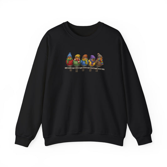 Robin Sweatshirt | Bird Watcher Crewneck | Unisex Songbirds Wearing Knit Gift for Bird Lovers