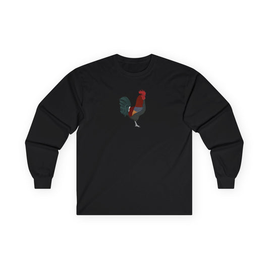 Rooster Birding & Birdwatching Bird Cotton Long Sleeve T-Shirt