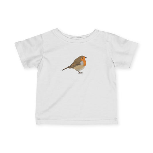 Süßes Rotkehlchen Vogel Tiermotiv Baby T-Shirt