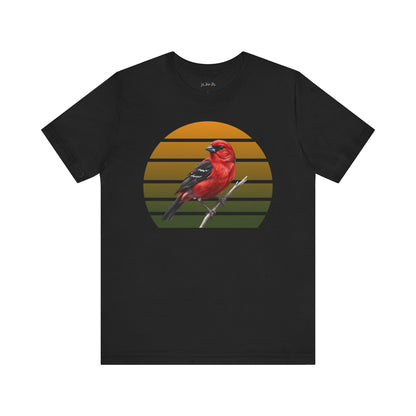 Scarlet Tanager T-Shirt | Unisex Retail Fit Bird Lover Tee | Wildlife Birder Gift
