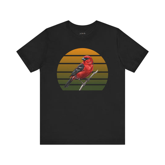 Scarlet Tanager T-Shirt | Unisex Retail Fit Bird Lover Tee | Wildlife Birder Gift