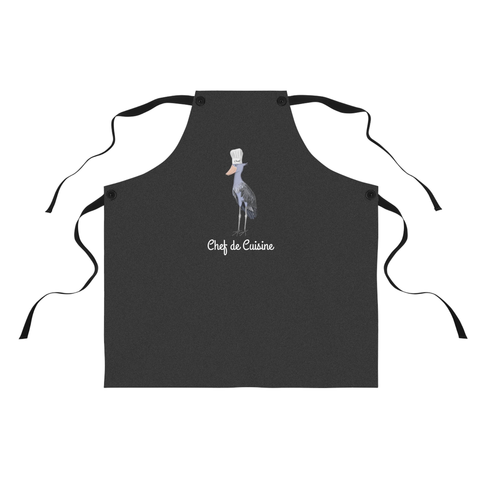 Schuhschnabel Schürze Chef de Cuisine | Lustiges Geschenk für Hobbyköche | jz.birds